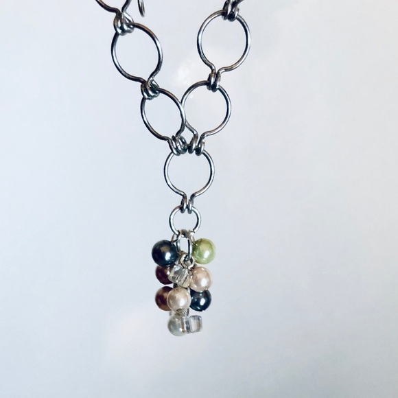 Handmade Crystal & Pearl Earring & Necklace set - Picture 5 of 8